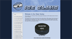Desktop Screenshot of iceclamshockey.com